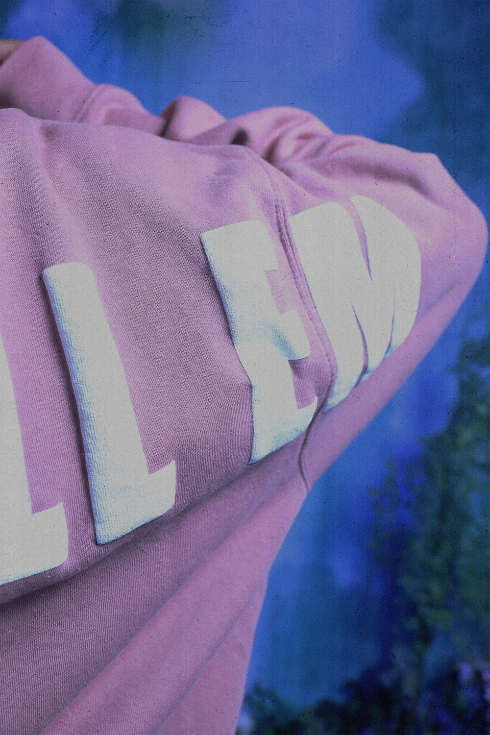 Don't Tell 'Em Puff Print Hoodie - Pink