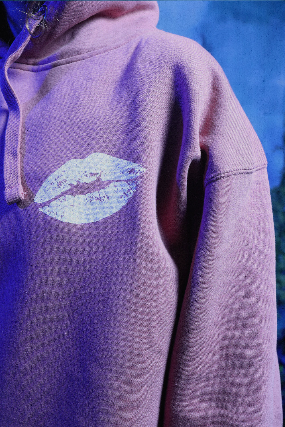 Don't Tell 'Em Puff Print Hoodie - Pink